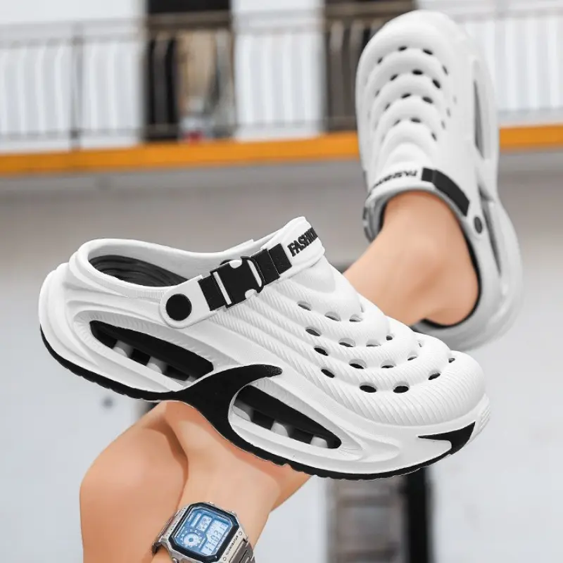 Men's 2026 new summer Unisex Colorblock Clogs Suitable for driving. Quick Drying Beach chinese Slippers,Anti-slip, breathable, thick-soled beach and stream-walking shoes  cloud slide Weight Weight