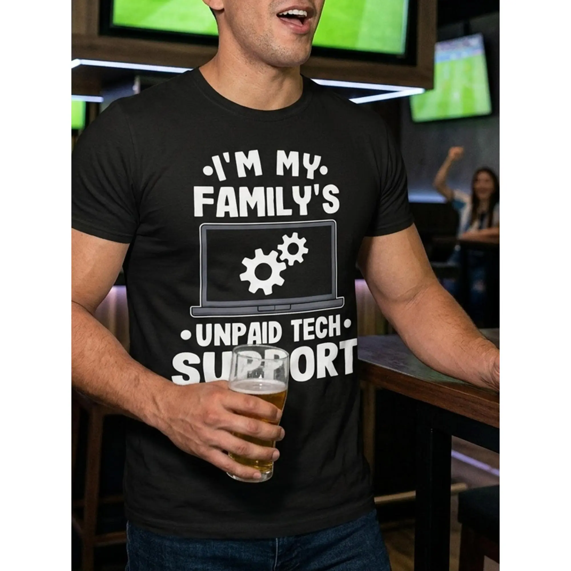 I Am Free Technical Support from My Family, Funny Computer Engineer T-shirt