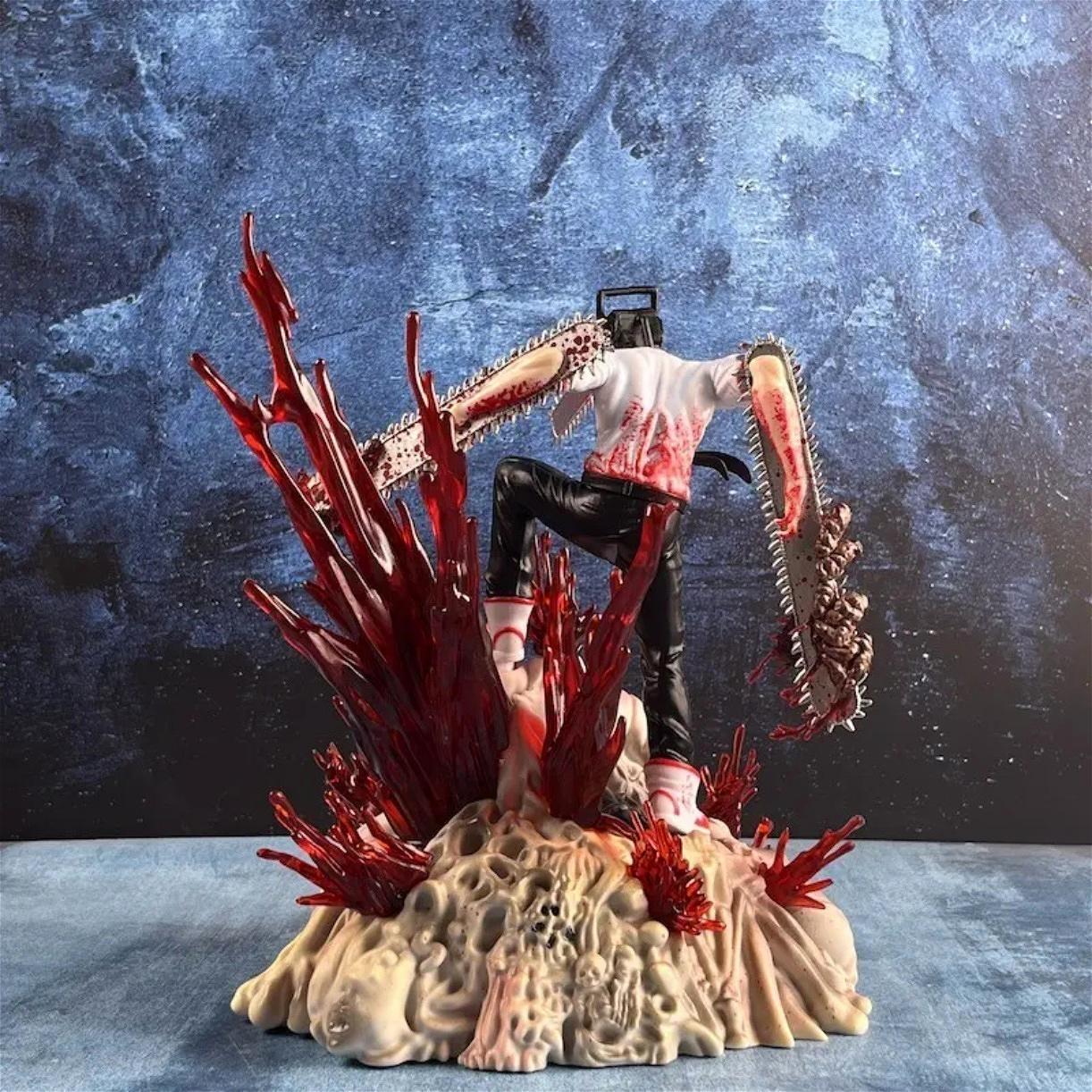 Chain Saw Man Electric Demon Form Anime Figure Model 25cm Collectible Gift Detailed Action Figure Action Pose Desk Decor Stress Relief Toy Halloween Birthday Limited Edition