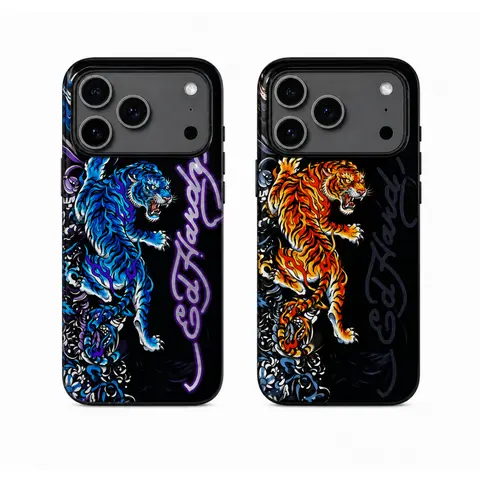 MagSafe-Ready Magnetic Cellphone Case For IPhone 11/12/13/14/15/16/17/18 ProMax Plus - Pink Skull Leopard Tattoo Y2k Aesthetic Tiger Collage, Lightweight Slim Durable Shockproof TPU Lining Smartphone Protection Accessory For Cat Lovers