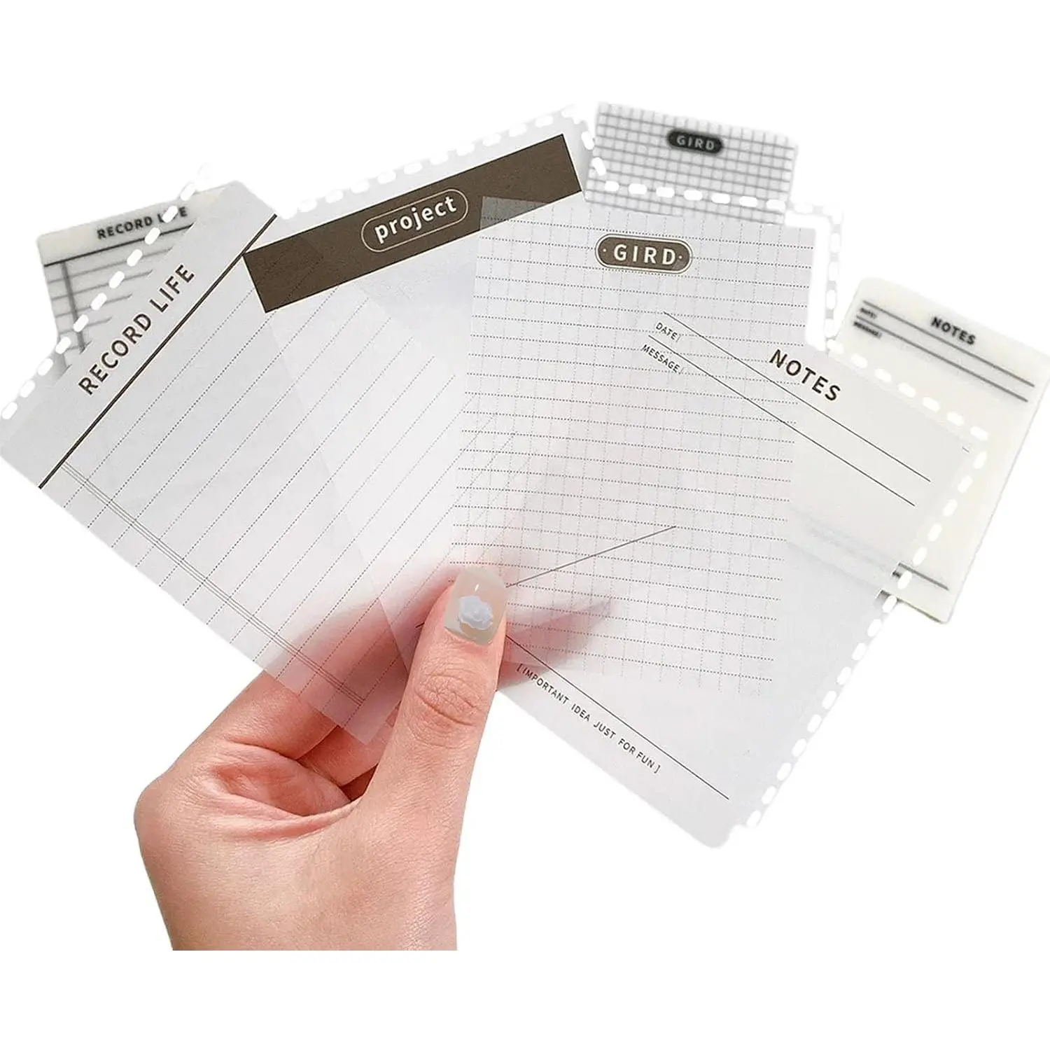150 Sheets Clear Transparent Sticky Notes 3.7"x 2.7"