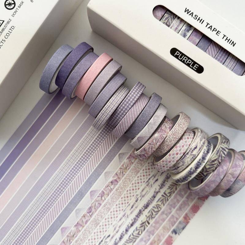 DIY Washi Tape Set, Crafting Kit, 20 Rolls/box Retro Washi Tape, Creative Decorative Tape for Scrapbooking, Scrapbooking Ephemera, Scrapbooking Tool, Journaling, Gift Wrapping