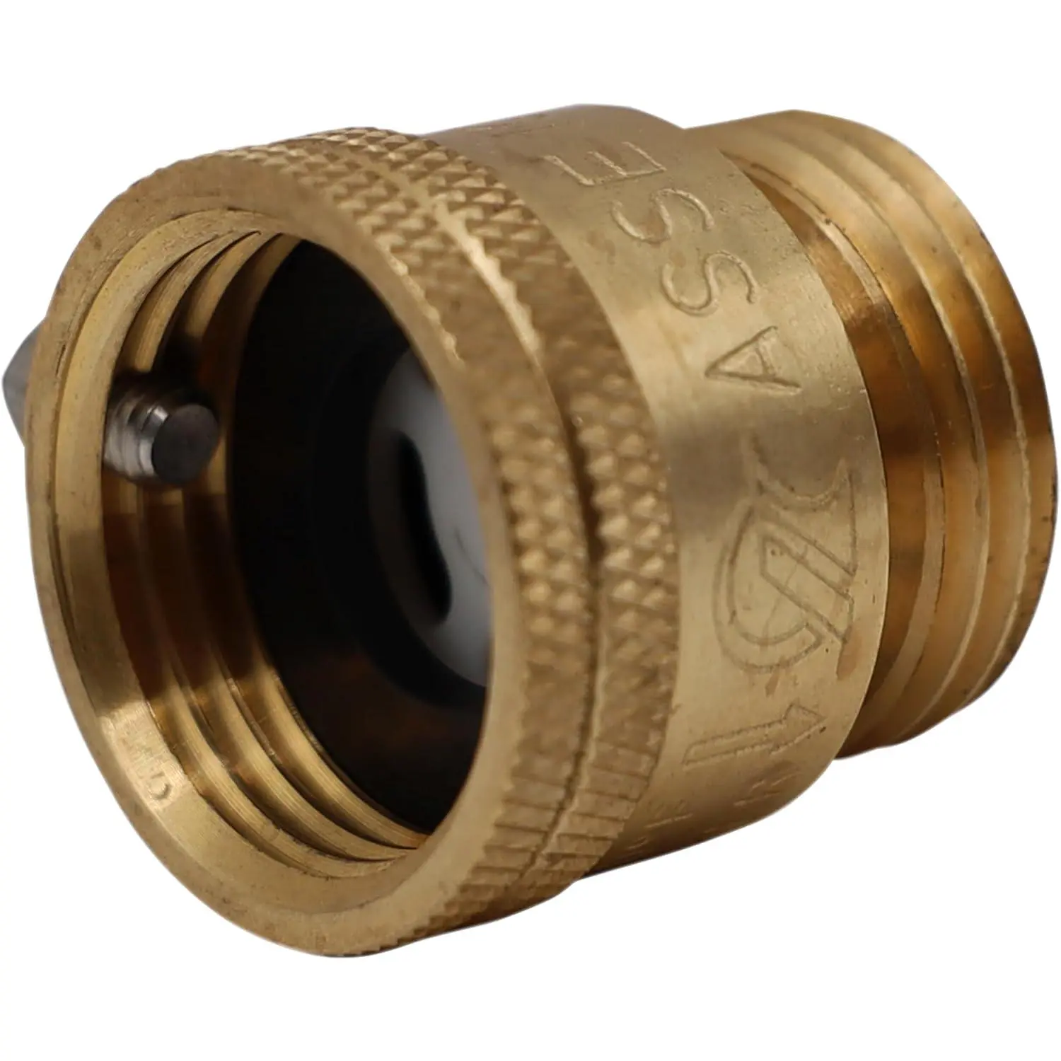 Vacuum Breaker 3/4 Inch Solid Brass Hose Bib Backflow Preventer for Garden Spigot RV
