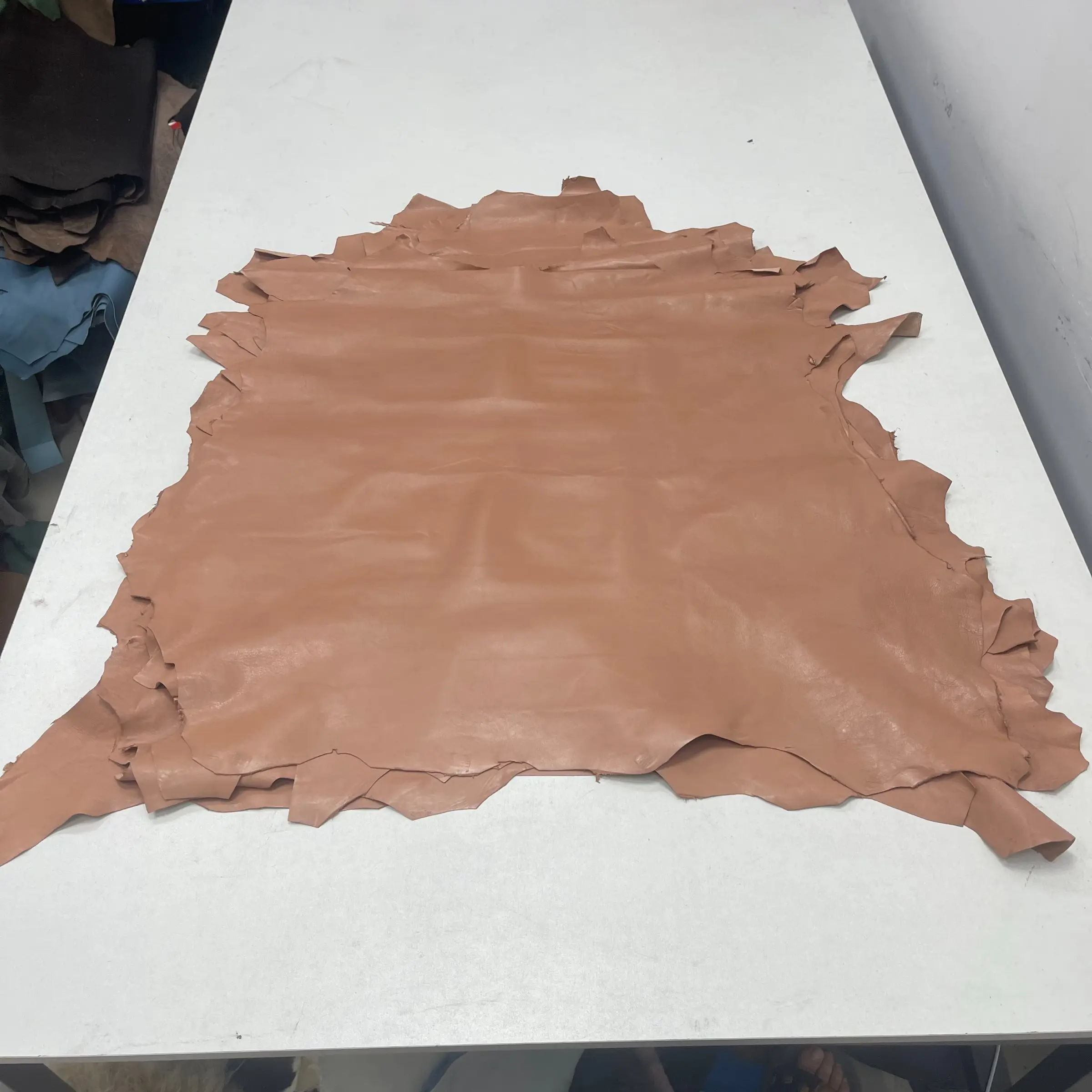 1.0mm Imported Top Grain Coral Lamb Leather, Handmade DIY Leather Craft Material, High-Quality Genuine Leather for Custom Projects