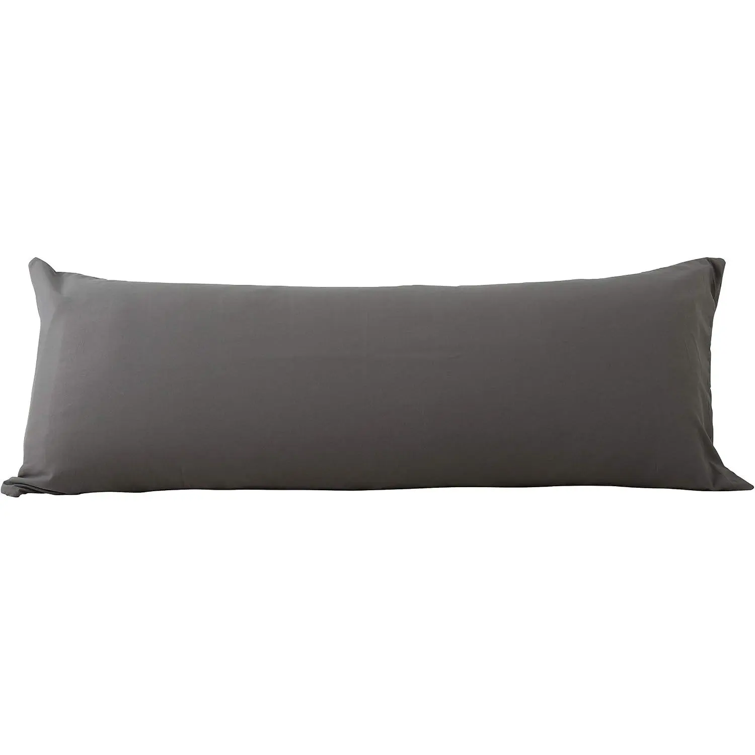 Pillow Cover 21"x54", Microfiber  Zipper (Charcoal Grey) | Ultra-soft brushed microfiber with a  zipper offers breathable comfort and is machine washable for easy care