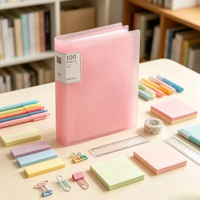 It can accommodate 100 A4-sized paper file folders. The exterior is transparent, sturdy, wear-resistant, waterproof and free from wrinkles. It is suitable for organizing office documents and storing business contracts, etc.