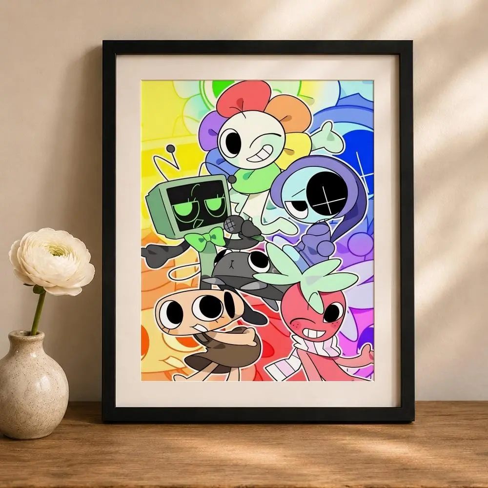 Cartoon D-Dandys Worlds Poster HD Waterproof Art Poster Wall art print art suitable for living room bedroom bar parlor home decor gift fade-Resistant, sticky, vibrant Dly Wall print