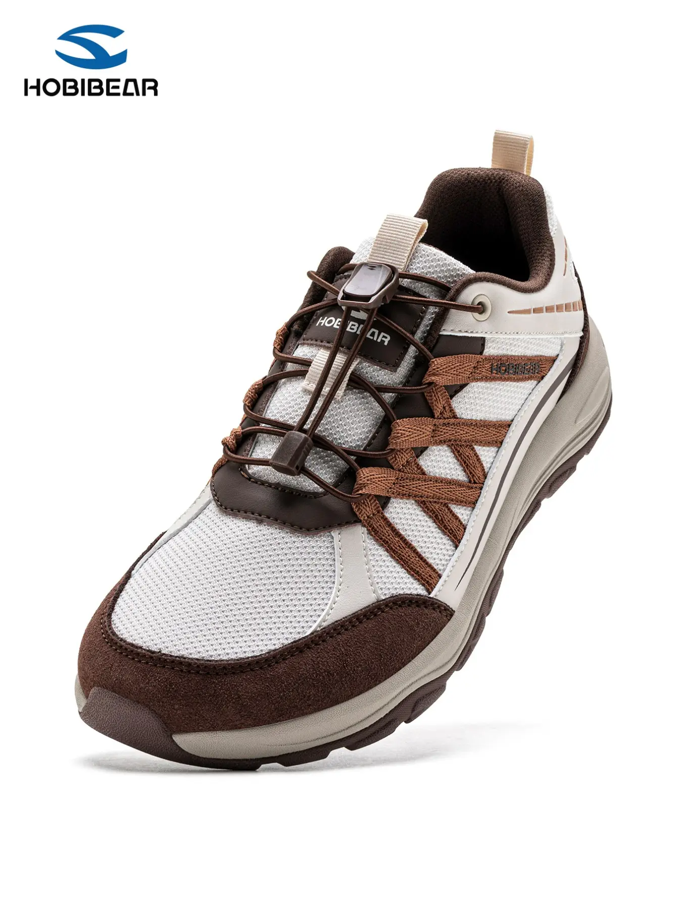 Hobibear Adult Wide Fit Shoes, Comfortable Outdoor City Walking Sneakers, Durable Rubber Sole, Casual Style, Spring & Fall Wear