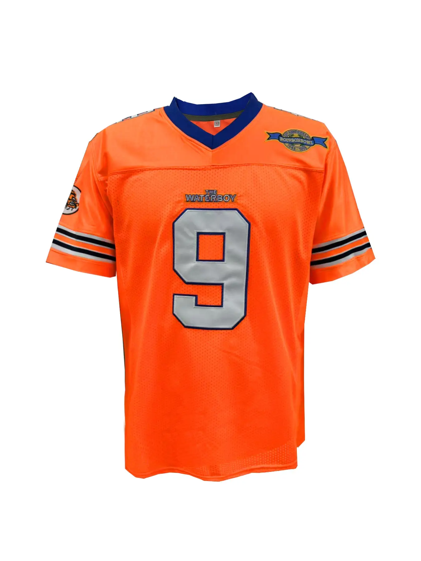 American Football Jersey, V-Neck Embroidered Pullover, Breathable Short Sleeve Top, Casual Outdoor Sport Wear, Unisex All-Season