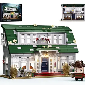 Dark Haunted House Villa Building Blocks, Creative Decorative Puzzle Toy, Intellectual Gift for Holidays, Fun Assembly Kit