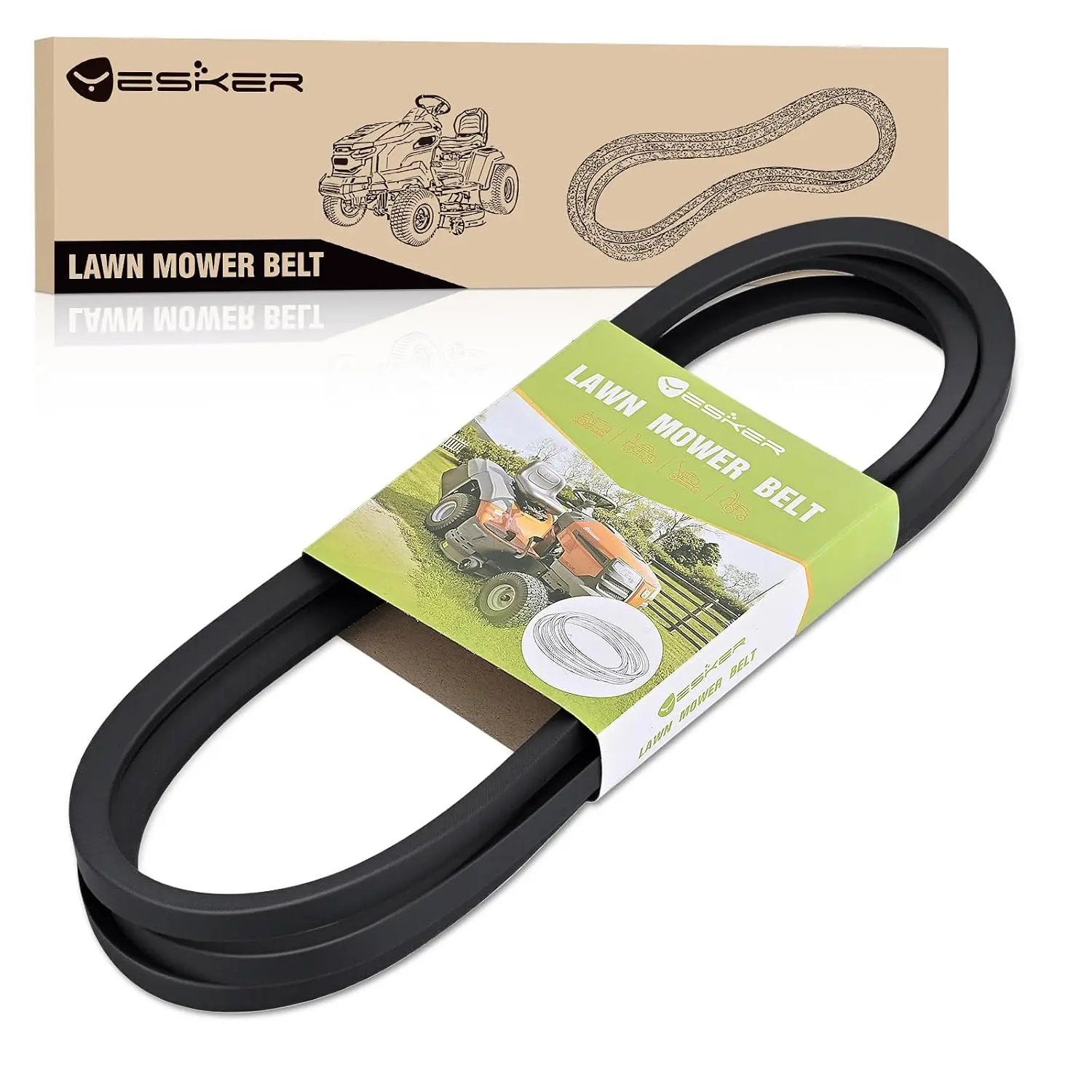 Yesker 954-04219 Drive Belt for Cub Cadet 46 Inch Deck Belt Length 103.35 Inch Lawn Mower Belts for Craftsman Cub Cadet MTD Troy-Bilt Lawn Tractor Mowers Durable Aramid Cord Replace 754-04219 95404219