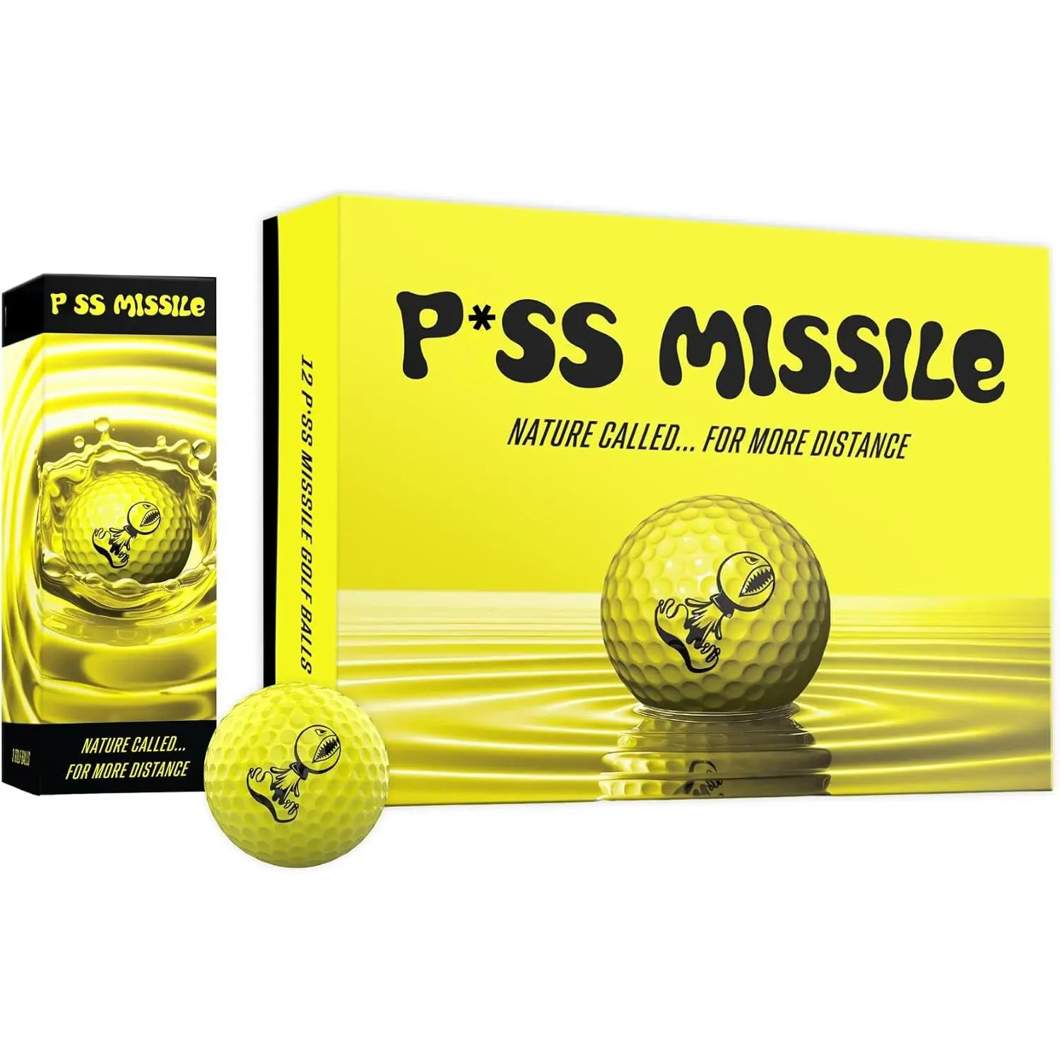 Distance Golf Balls - 4-Piece Design, Surlyn Cover, High Compression Core - Lower Spin, Better Trajectory for Longer, Straighter Shots, Premium QualityGift