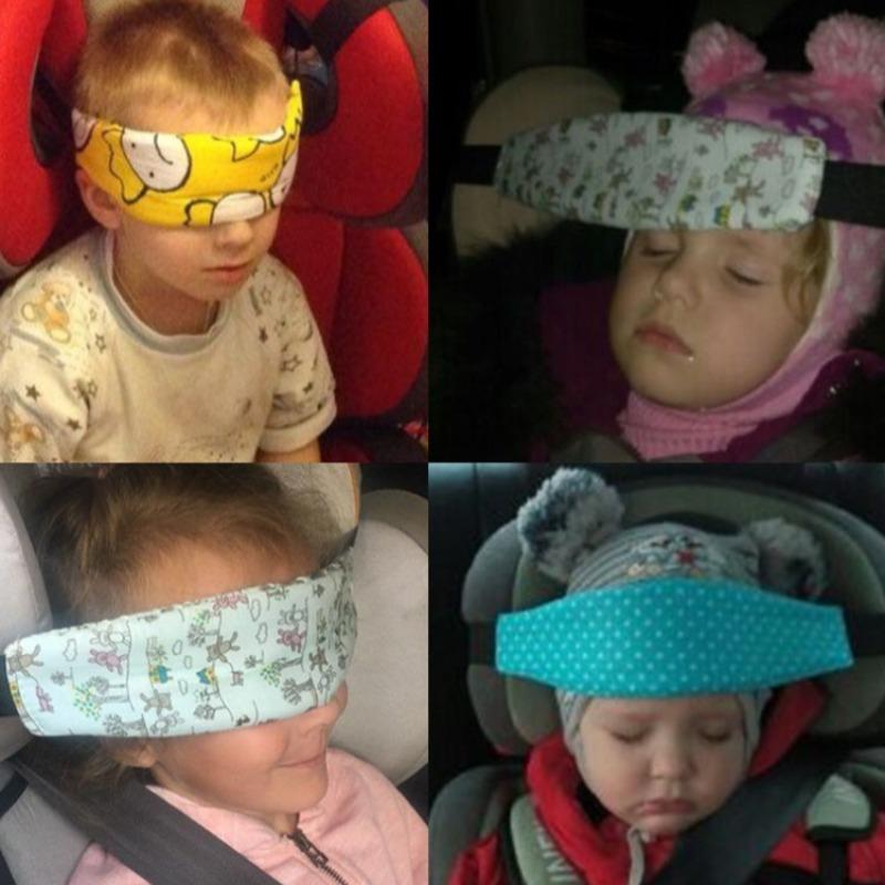 Creative Cute Cartoon Pattern Car Headrest Sleep Belt, 1 Count Car Safety Fixed Headrest Sleep Belt, Sleeping Strap for Car Seat, Car Seat Attachment, Car Interior Accessories