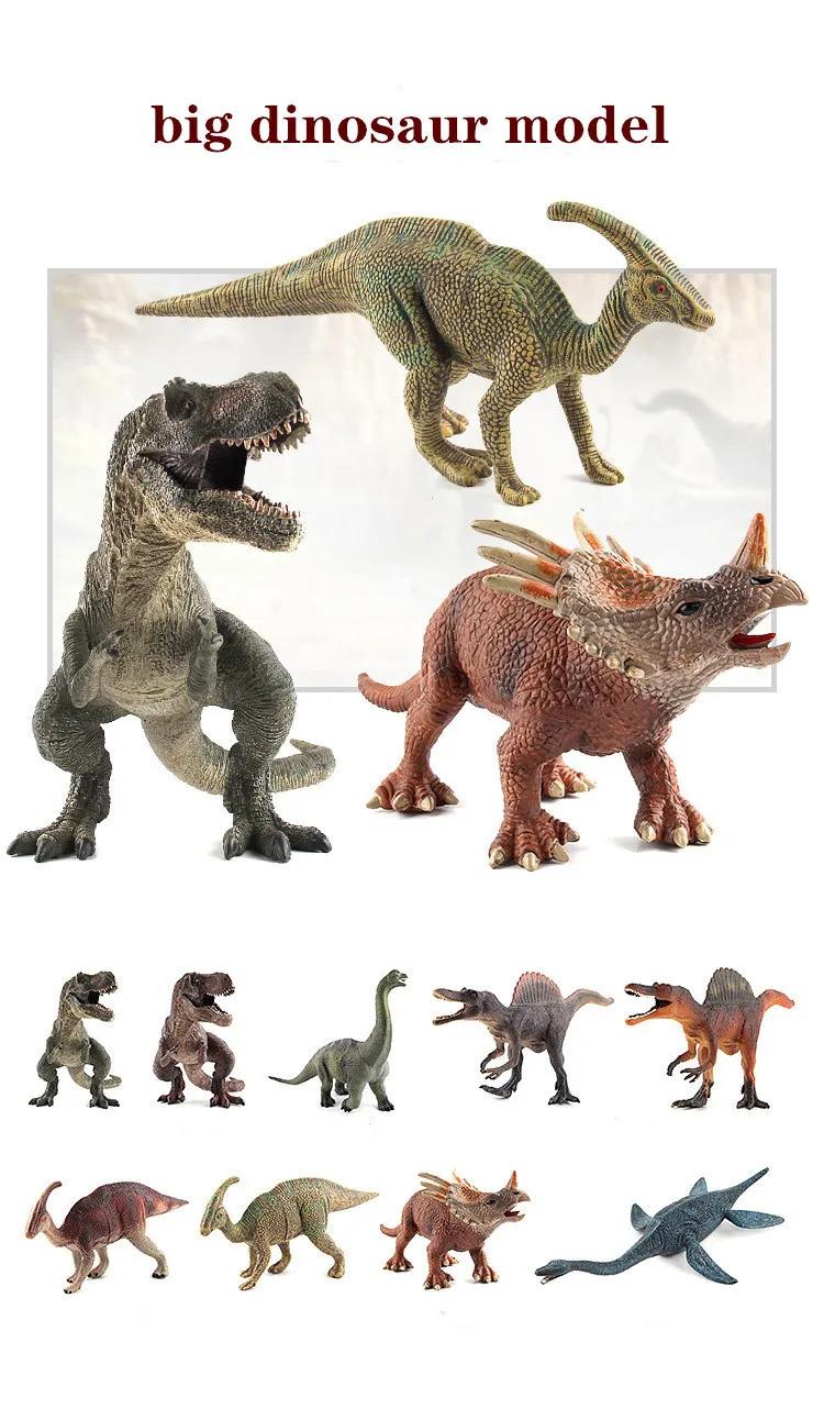 Simulation Dinosaur Toys Plastic Gorilla Toys Dinosaur Animals Model Brachiosaurus Plesiosaur Action Figures Kids Boy Gift