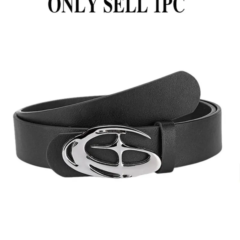 Unisex Y2K Fashion Belt, Cool Belts, Punk Fashion Waistband, Punk Street Style, Trendy Versatile Alloy Star Buckle, Unique Design Belt, Belt With Buckle, Perfect for Mother's Day