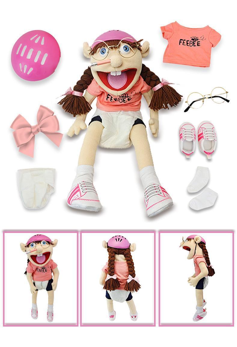 Jeffy Hand Puppet Toy Jeffys Zombie Boy Puppet Brinquedo Kawaii Stuffed Animal Jeffy Puppet Family Real Sml Doll Birthday Gift