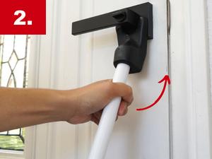 Securityman Door Security Bar with Alarm| Sliding Door Security| Door Stopper (120 dB Extra Loud Alarm) Enjoy Peace of Mind with Durable, Heavy Duty Door Jammer Door Stop Alarm Stick Inside