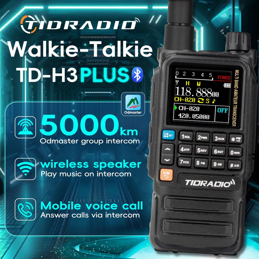 New TIDRADIO H3 Plus Beta Version Global Walkie Talkie Repeater Bluetooth Answerphone Air Band Long Range Radio