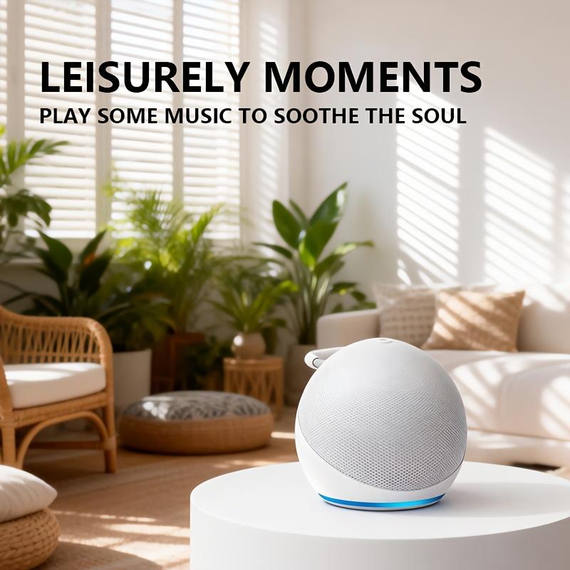 Spherical 5Th Generation Alexa Dot Smart Speaker, Equipped with RGB LED Lighting Effect, Wireless Desktop Subwoofer, Portable Base, New Smart Speaker, Available in Three Colors