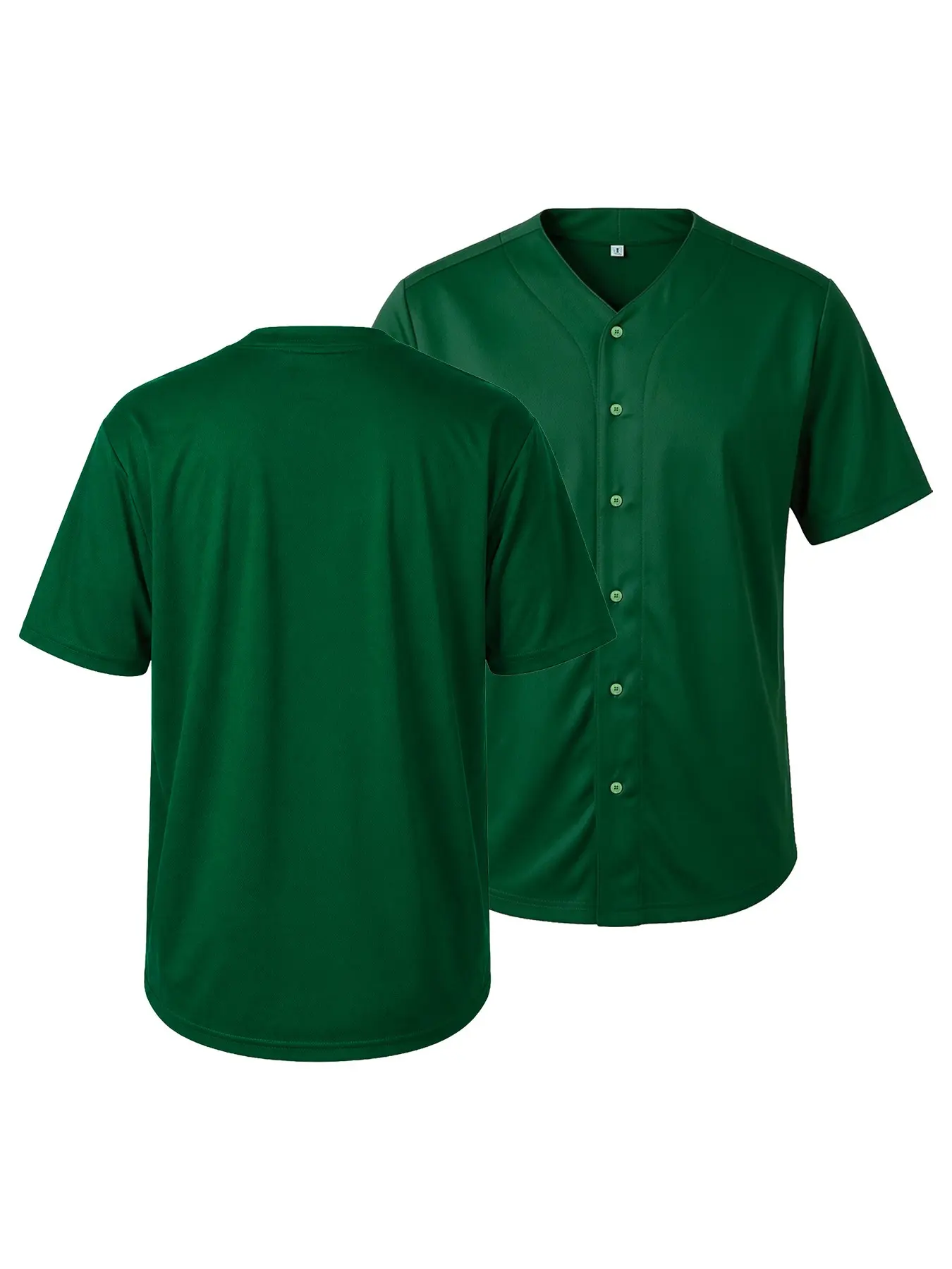 Men's Blank Baseball Jersey Loose Fit Breathable Button Down Short Sleeve Shirt, Unisex Casual Streetwear All-Season Athletic Top for Sports Team Daily Wear, Sports Tops for Summer