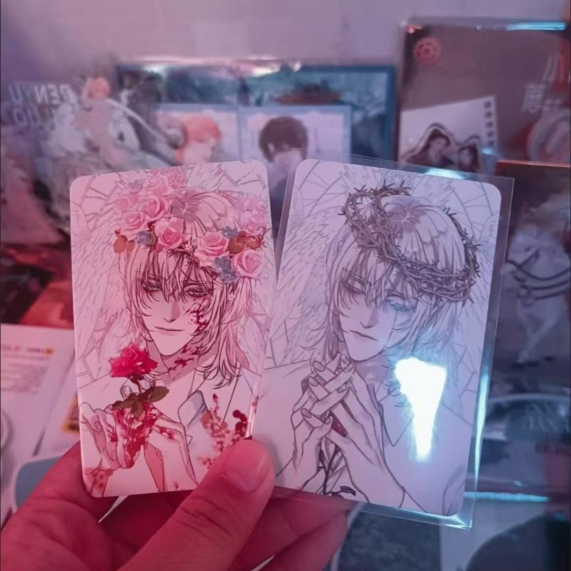 2 Pcs/set Korean Comics Dear00 Lomo Card HD Photo Card Postcard Fans Friends Collection Decorative Cosplay Gift