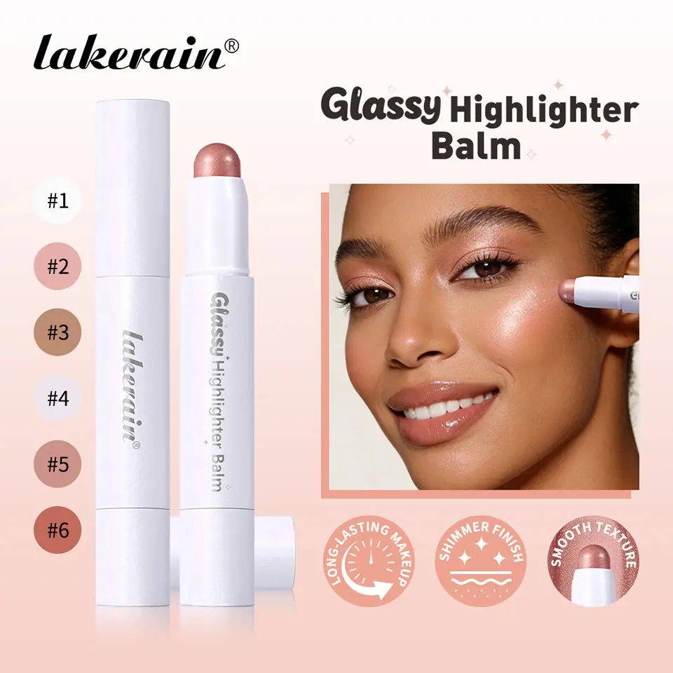 1Pcs Women's Moisturizing Glass Highlighting Pen Multi Effect Makeup Highlighting Stick Glass Texture Highlighting Stick, Facial Makeup Pen, Face Highlighter, Eye Highlighting Pen, Women's Cosmetics