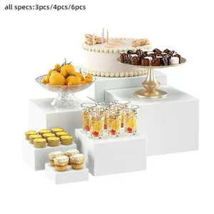 Transparent  Cupcake Stand, Cupcake Dessert Stand, Reusable Party Cake Display Holder, Multi-purpose Storage Tray for Bakery Buffet Home Decor Jewelry Ornaments Display ，Suitable for Parties, Birthdays and Various Festivals