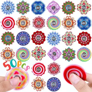 50 Pack Fidget Spinner for Kids, Mini Sensory Fidget Toys Bulk for Adults with Autism ADHD, Anxiety Relief, Stress Relief Fidgets, Classroom Prizes, Birthday Party Favors, Pinata Stuffers, Treasure Prize Boxfidget toys