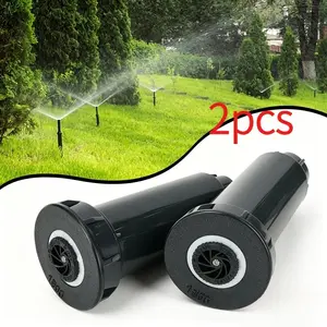 2pcs In-Ground Diffuser Head, Adjustable Spray Angle 25°-360°, Spray Radius 3-5m, Flow Rate 79–317 Gallons/hour, Lawn Sprinkler, Garden Watering Sprinkler, Garden Irrigation