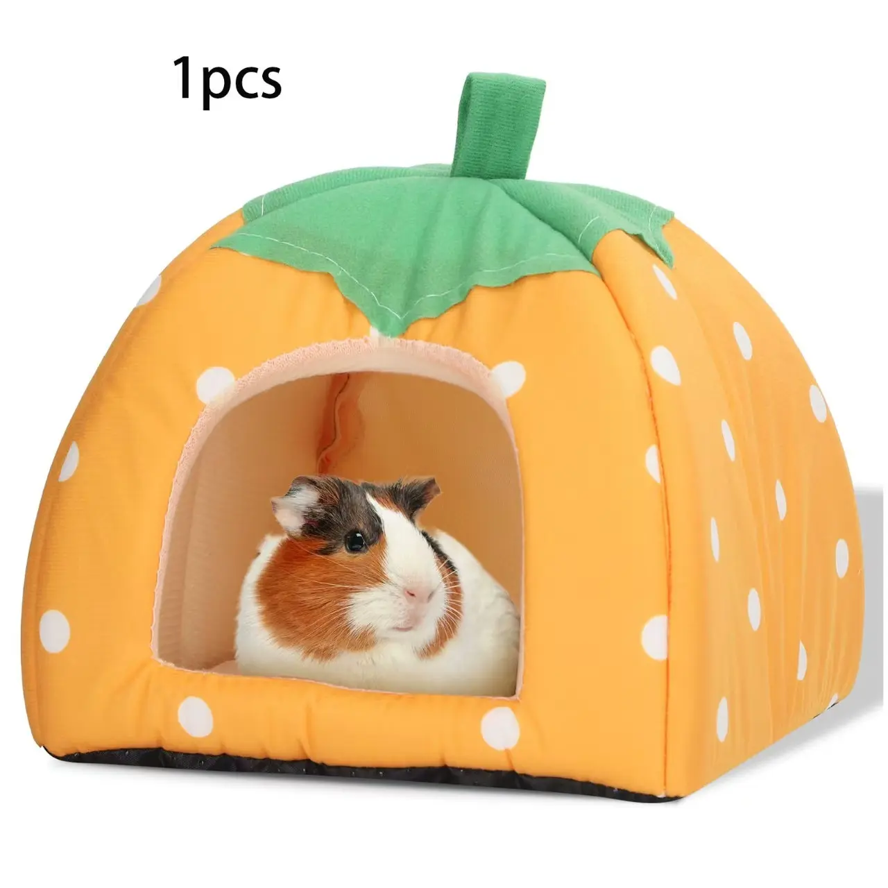 Strawberry Shape Pet Bed, Warm Thick Washable Dog Cat Rabbit Nest, Removable Cushion Pet Mat