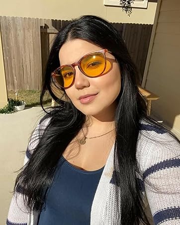 Night Vision Driving Glasses Women Anti Glare Polarized, Wrap Around Nighttime Safety Glasses UV Protection