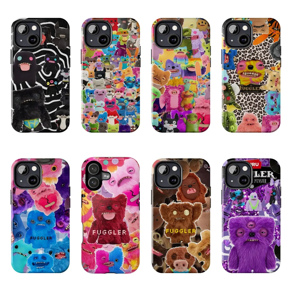 Fuggler Funny Ugly Monster Phone Case, Quirky Plush Creature Aesthetic Suitable for iPhone 17-11 Pro Max/Plus and  Samsung Galaxy S23-25
