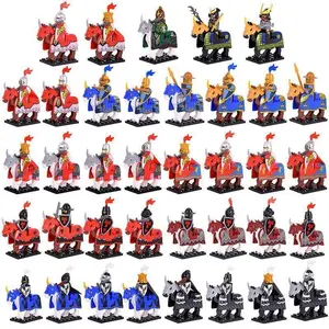2026 new Medieval Movie Middle Ages Knights Rohan Soldiers Warriors Warhorse lotr Figures Building Blocks Bricks Toys For Children gift