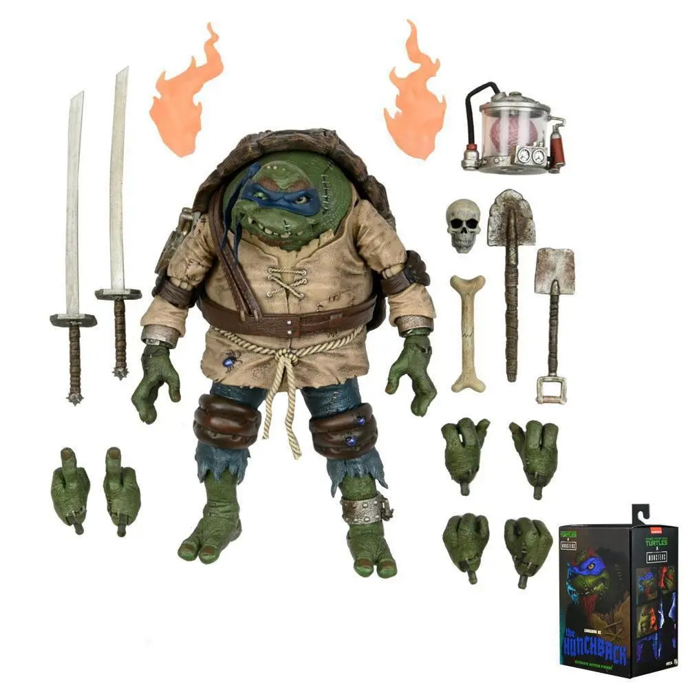 Neca Universal Monsters Frankenstein Ninja Turtle Leonardo Figure Model Boxed, Decorative Ornament, Halloween Gift, Gift Item