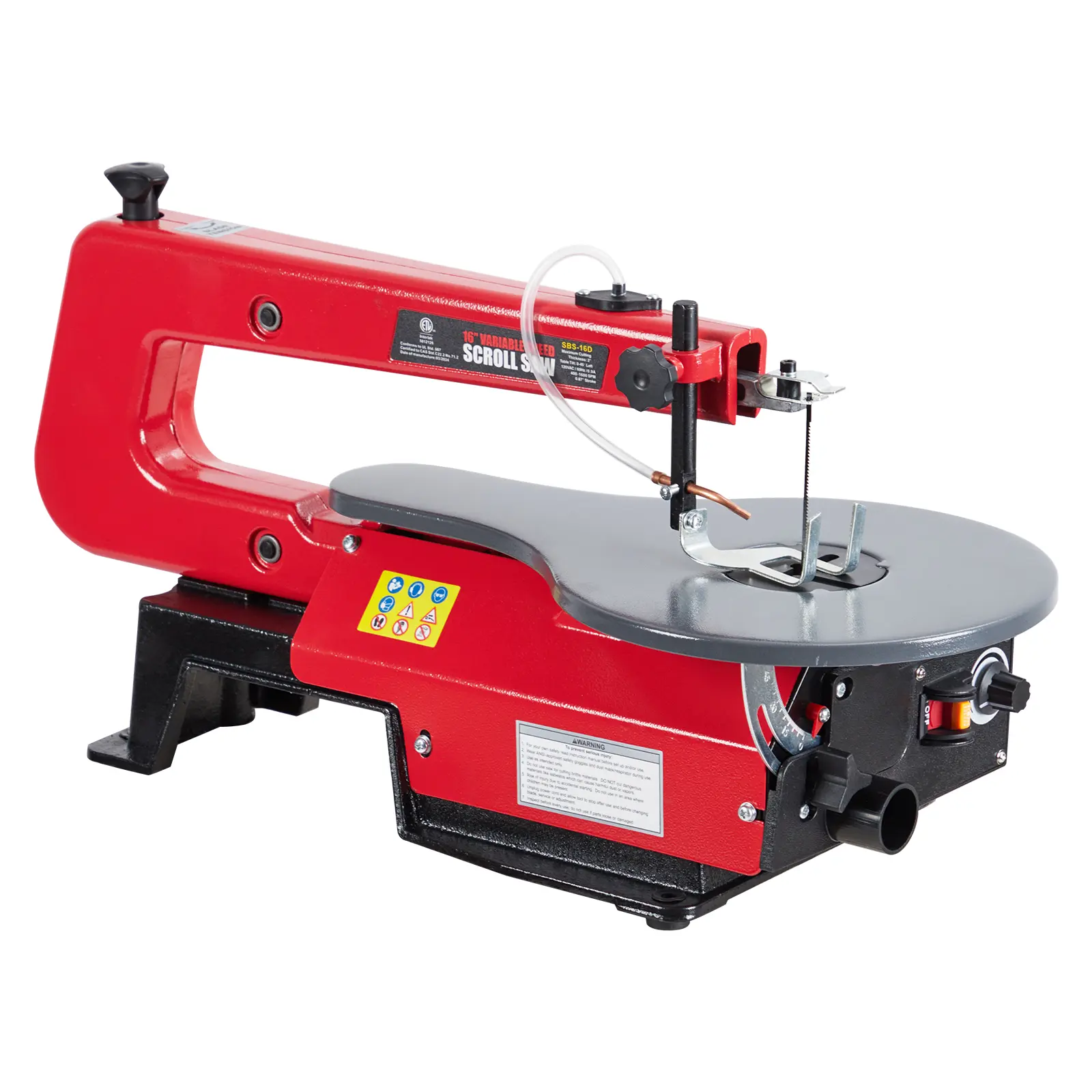16-Inch Variable Speed Scroll Saw with Adjustable Tilt Table & LED Light, Scroll Saws for Woodworking, Perfect for Curved & Intricate Cuts