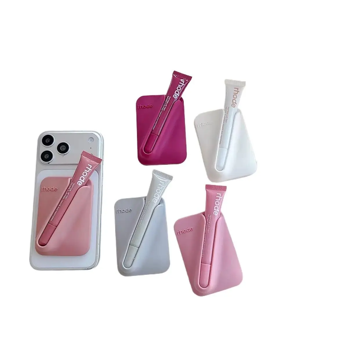 Snap On Lip Gloss Holder Case - Slim Phone Accessories Organizer, Compact Fit for iOS iPhone 17/16/15/14/13 Pro Max Series and Most Lip Gloss & Lipstick