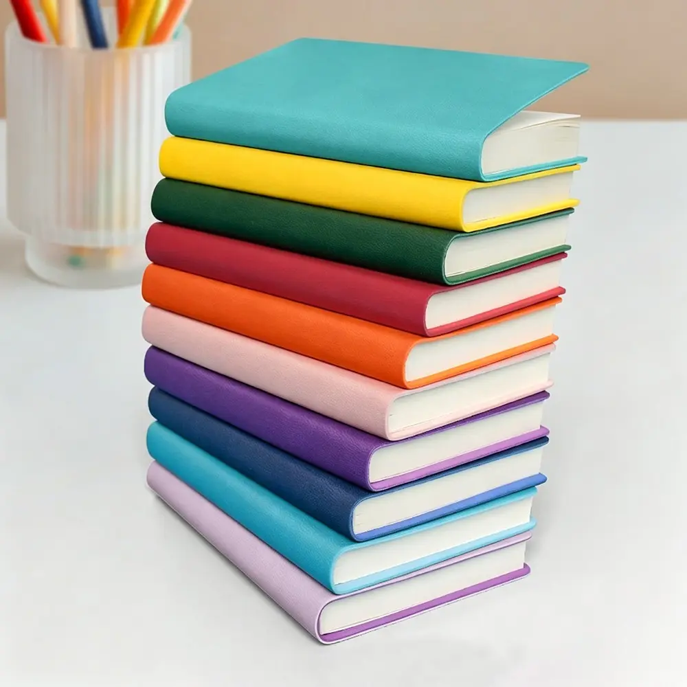 A7 Size Portable Notebook Journal, Mini Pocket Simple Notepad, 200 Pages Lined Paper, Ideal for Writing, Drawing, School Activities, Student Essentials, 10 Colors Available