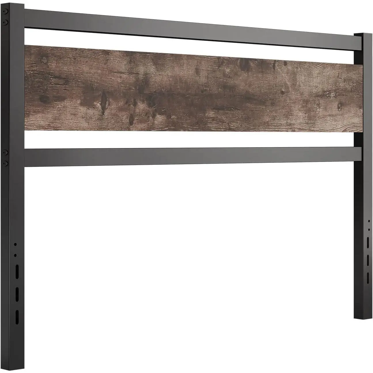 Headboard Only Wooden Headboard with Metal Slats Rustic Headboard,  | Sturdy Wooden Headboards Easy Assembly
