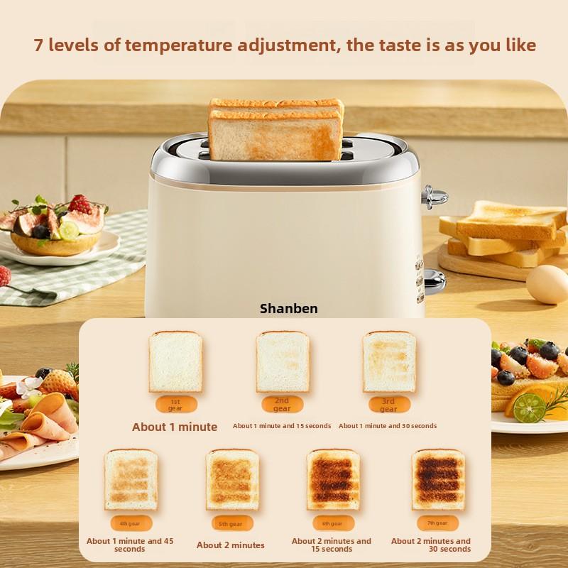 Full Automatic Household Bread Toaster Compact Multifunctional Breakfast Machine for Toast Sandwich & Light Meals