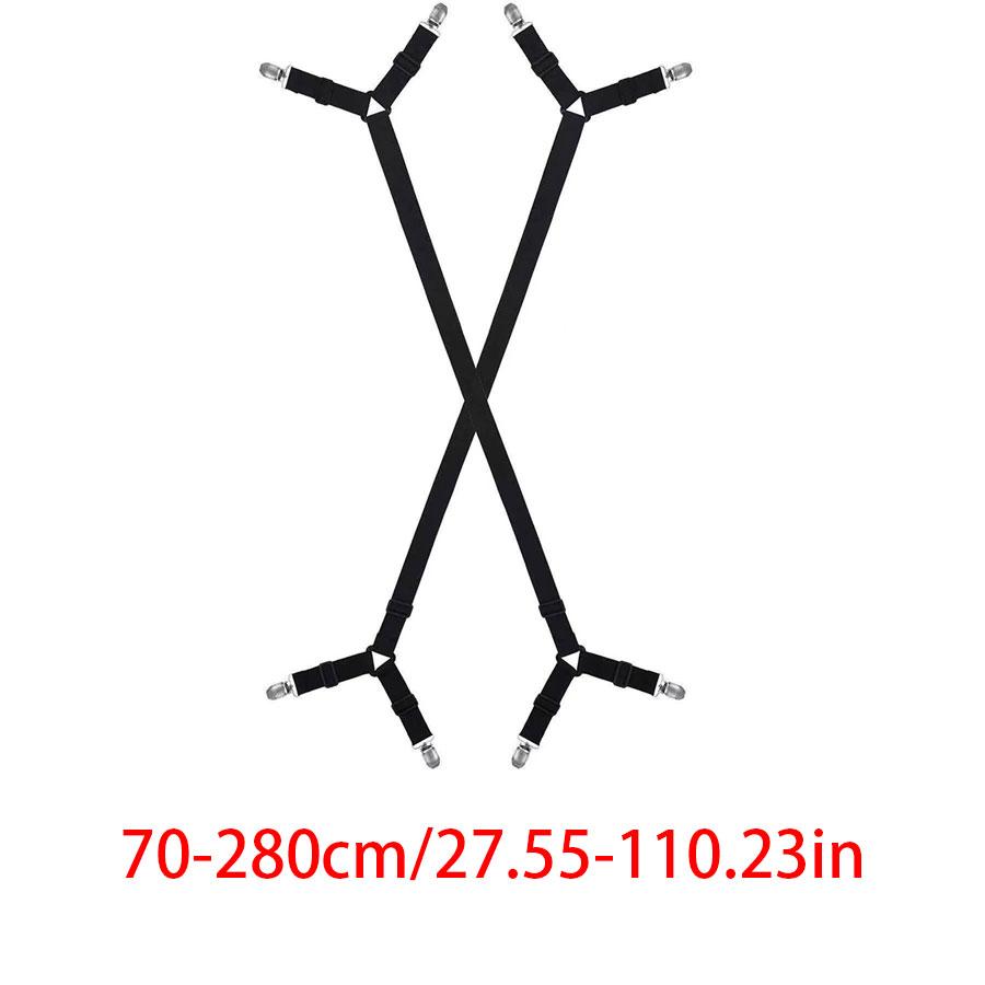 Bed Sheet Holder Strap, Bed Sheet Straps, 2 Counts Adjustable Bed Sheet Fastener, Bedding Accessories for Home Bedroom Hotel Dormitory