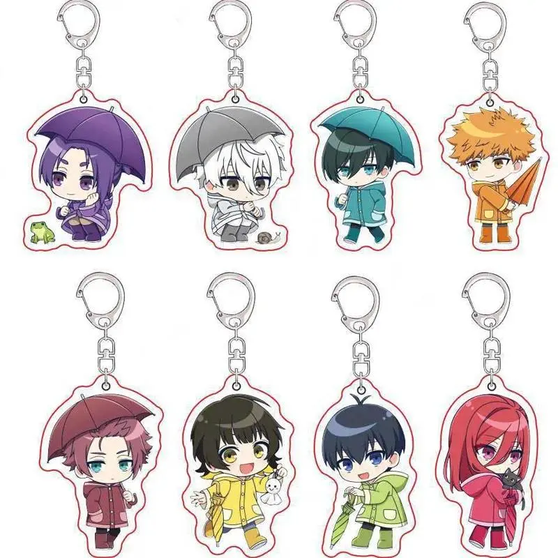 BLUE LOCK Q-version Keychain Anime Acrylic Pendant Isagi Yoichi Bachira Meguru Kunigami Rensuke Chigiri Hyoma Nagi Seishiro Gift
