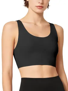 Seamless Invisible Chest Binder Tank Top For FTM LGBTQ Large Bust, Breathable Anti-Roll Quick Dry Shapewear For Sports Swim Daily Wear