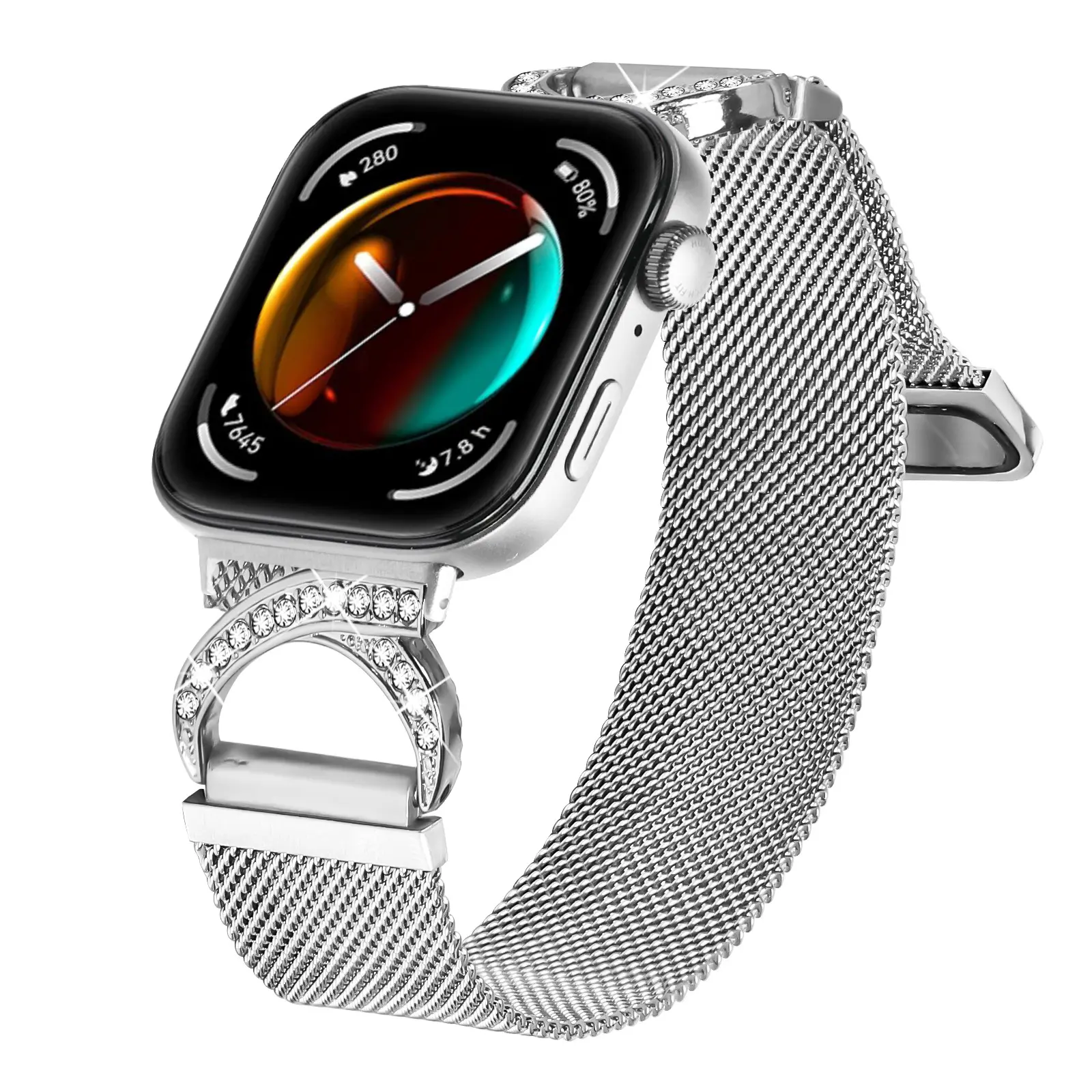 for Huawei Watch Fit 3 / Fit 4 / Fit 4 Pro, Horn Shape Replacement Smart Watch Band, Exquisite Texture Easy Installation Comfortable Daily Wrist Strap, Watch Face Not Included