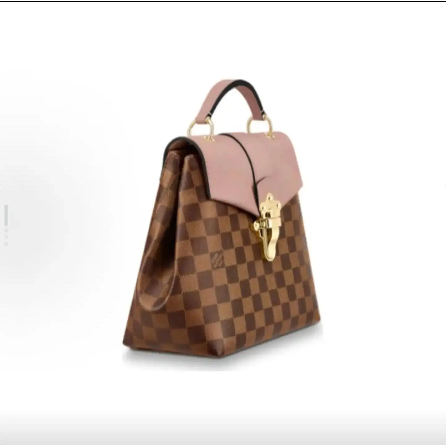 Pre-owned Louis Vuitton Clapton Damier Ebene Ballet Pink Backpack