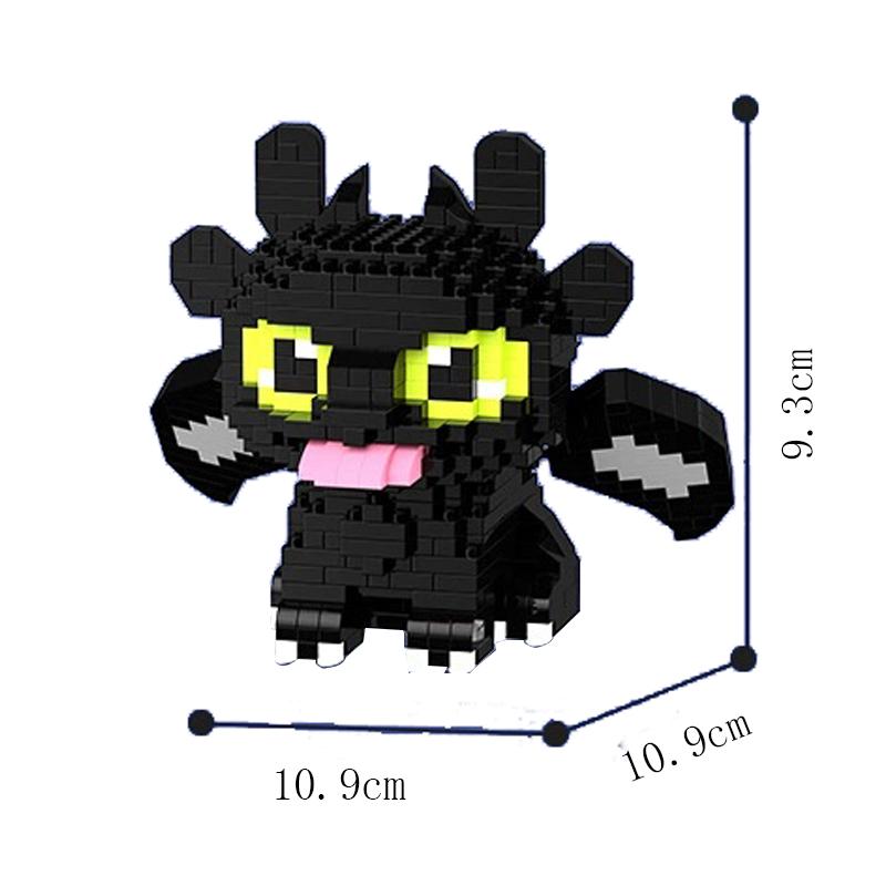 2026 New Building Blocks Animals Toys Cartoon Dragon Microes Blocks Action Figures Halloween Toys Gifts Decorations