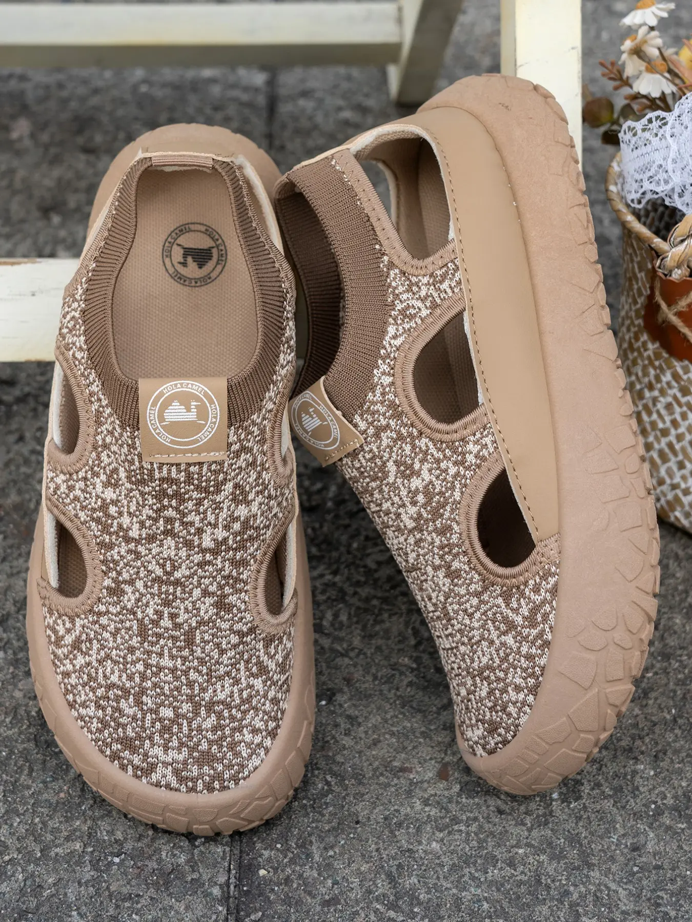 Breathable Textile Sandals, Round Toe Flatforms, Wide Fit, All-Season Casual Walking Shoes, Lightweight PVC Sole, Ideal for Outdoor Walks