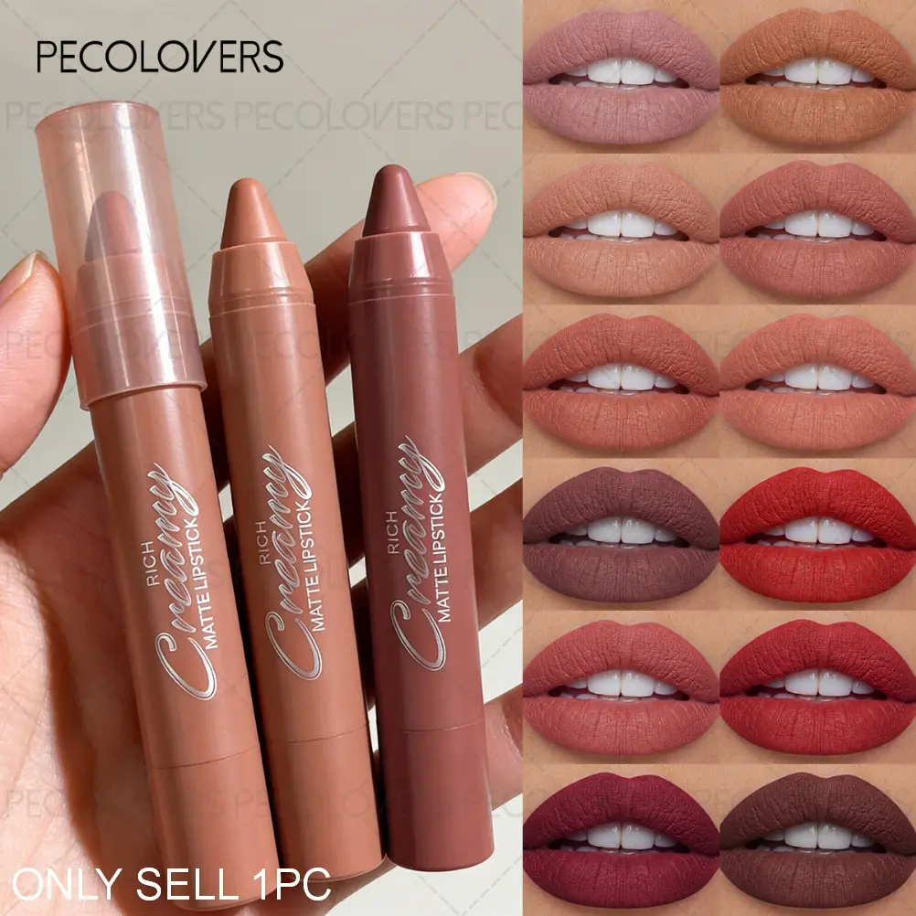 1PC Waterproof Matte Lipstick Pen, Sexy Moisturizing Lip Stick - Comfortable & Non-Sticky, Long-Lasting Wear, Smudge-Proof & Transfer-Resistant, Ideal for Creating Charming Long-Lasting Lip Makeup, Perfect Gift Choice, Long Lasting Lipsticks