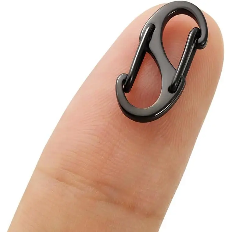 3 count Double Lobster Clasp Extender Necklace Connector Bracelet Extension, Double Opening Clasp for DIY  Making (0.55in, Black)