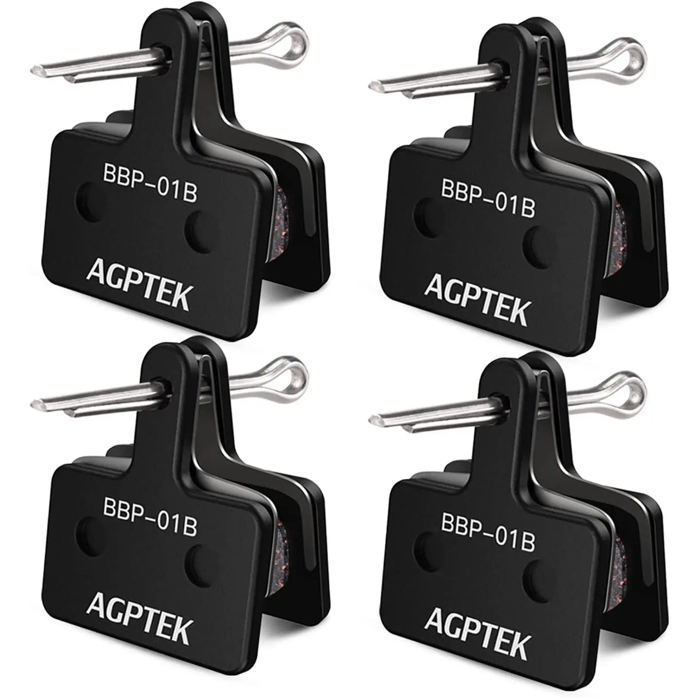 Bike Brake Pads, High-Performance Brake Pads, Disc Brake Pads & Spring (Semi-Metallic&Resin) for Mountain Bike Disc Brakes,Bike Pads Compatible with TRP Tektro Shimano Deore Br