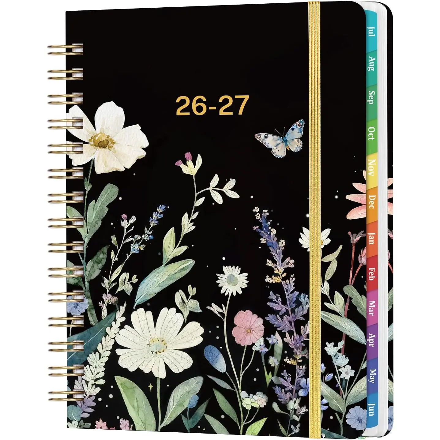 Planner 2026-2027 - Academic Planner 2026-2027, July 2026 - June 2027, 6.5” x 8.5”, Weekly and Monthly Planner, 26-27 Calendar Planner, Colorful Tabs,  Pocket, Holidays, Hardcover